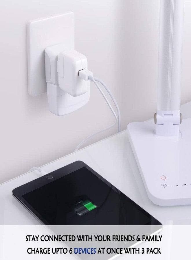 Ceptics UK, Hong Kong, Ireland Travel Adapter Plug - Light Weight - Dual USA Inputs - Type G - Safe Grounded Perfect for Cell Phones, Laptops, Camera (3 Pack) - Ultra Compact - Use in Dubai, Ghana - Image 2